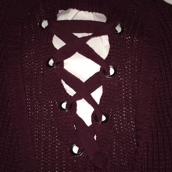 Maroon/Burgundy Cardigan - Picture 3 of 3